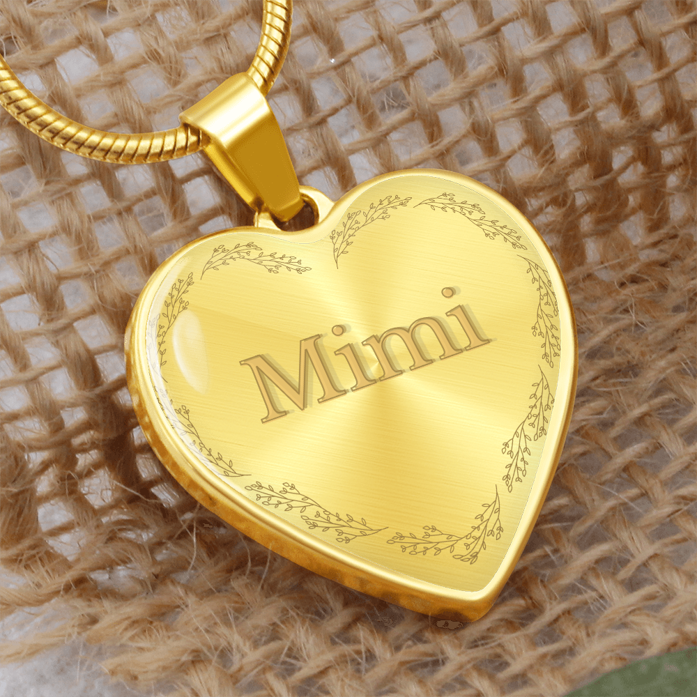 Minimalist Personalized Graphic Heart Necklace – Custom Engraved Name or Initials - Birthday, Graduation, Mother's Day, Anniversary, Sweet 16, First Holy Communication, Wedding Gift or any Occasion Gift