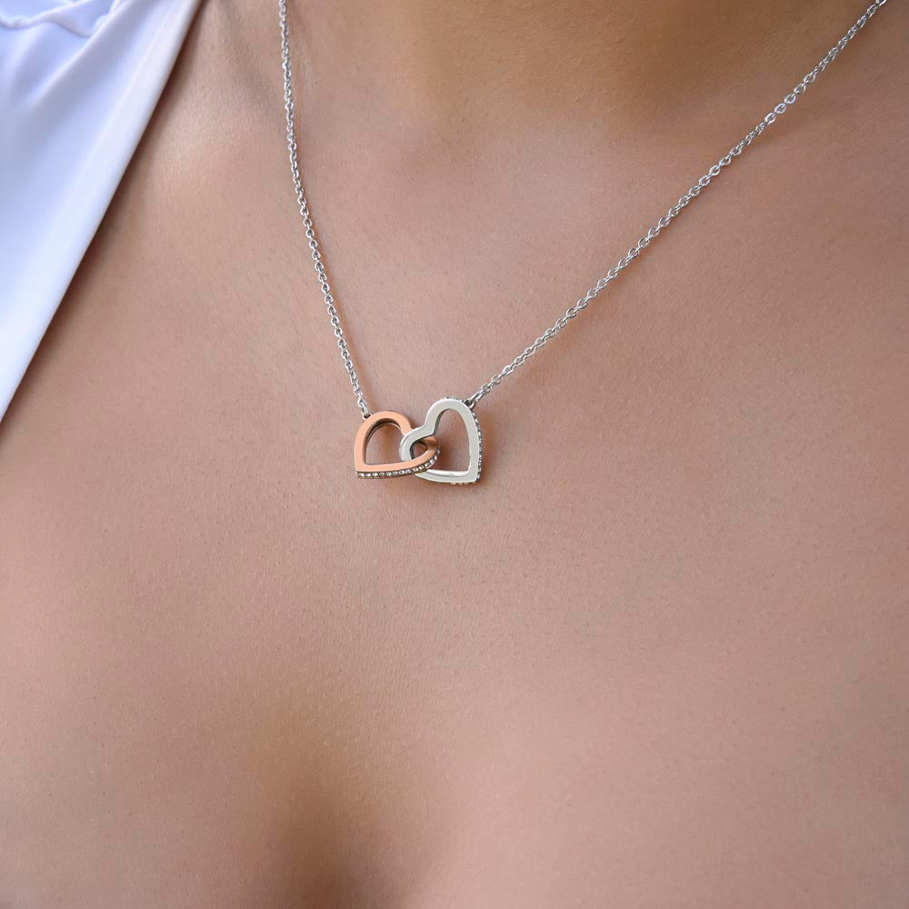 Charming Interlocking Hearts Necklace – A Symbol of Love & Forever Bond for Daughter, Mother, Best Friend, Partner - Perfect for Birthdays, Anniversaries, any occasion gift