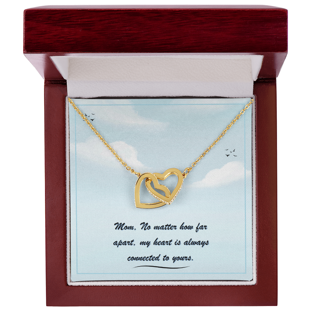 Charming Interlocking Hearts Necklace – A Symbol of Love & Forever Bond for Daughter, Mother, Best Friend, Partner - Perfect for Birthdays, Anniversaries, any occasion gift