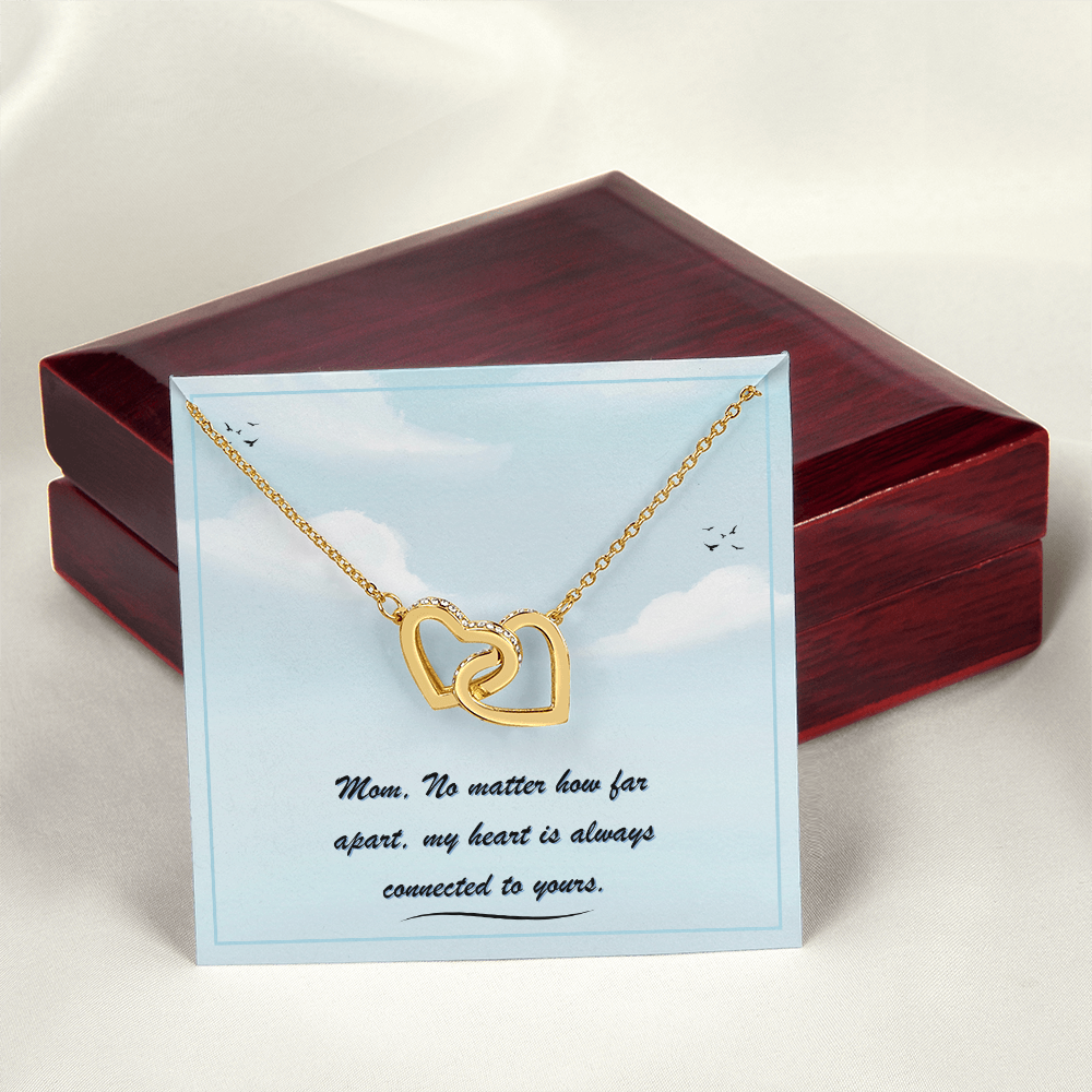 Charming Interlocking Hearts Necklace – A Symbol of Love & Forever Bond for Daughter, Mother, Best Friend, Partner - Perfect for Birthdays, Anniversaries, any occasion gift