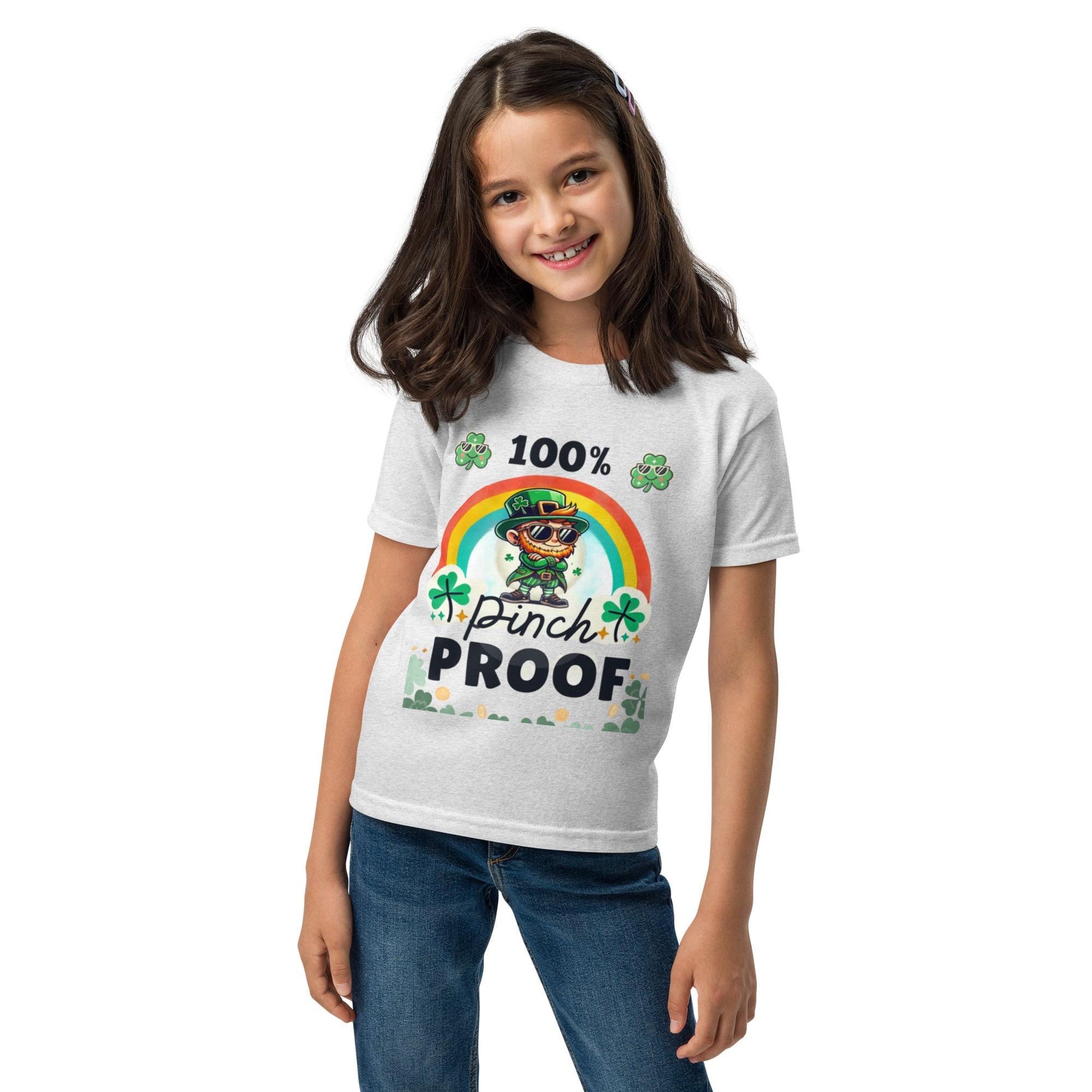 100% Pinch Proof - Cool Leprechaun St. Patrick’s Day Youth T-Shirt