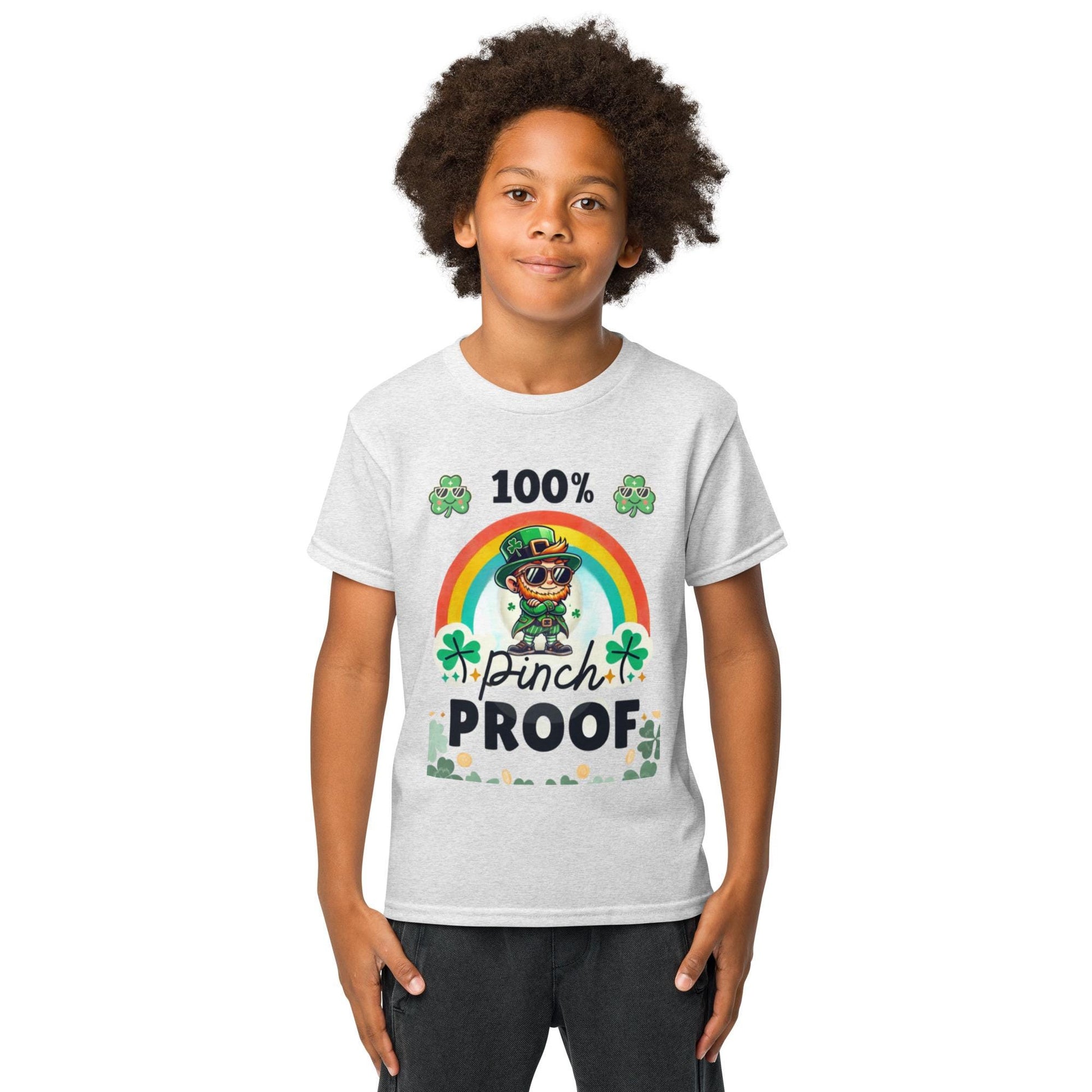 100% Pinch Proof - Cool Leprechaun St. Patrick’s Day Youth T-Shirt